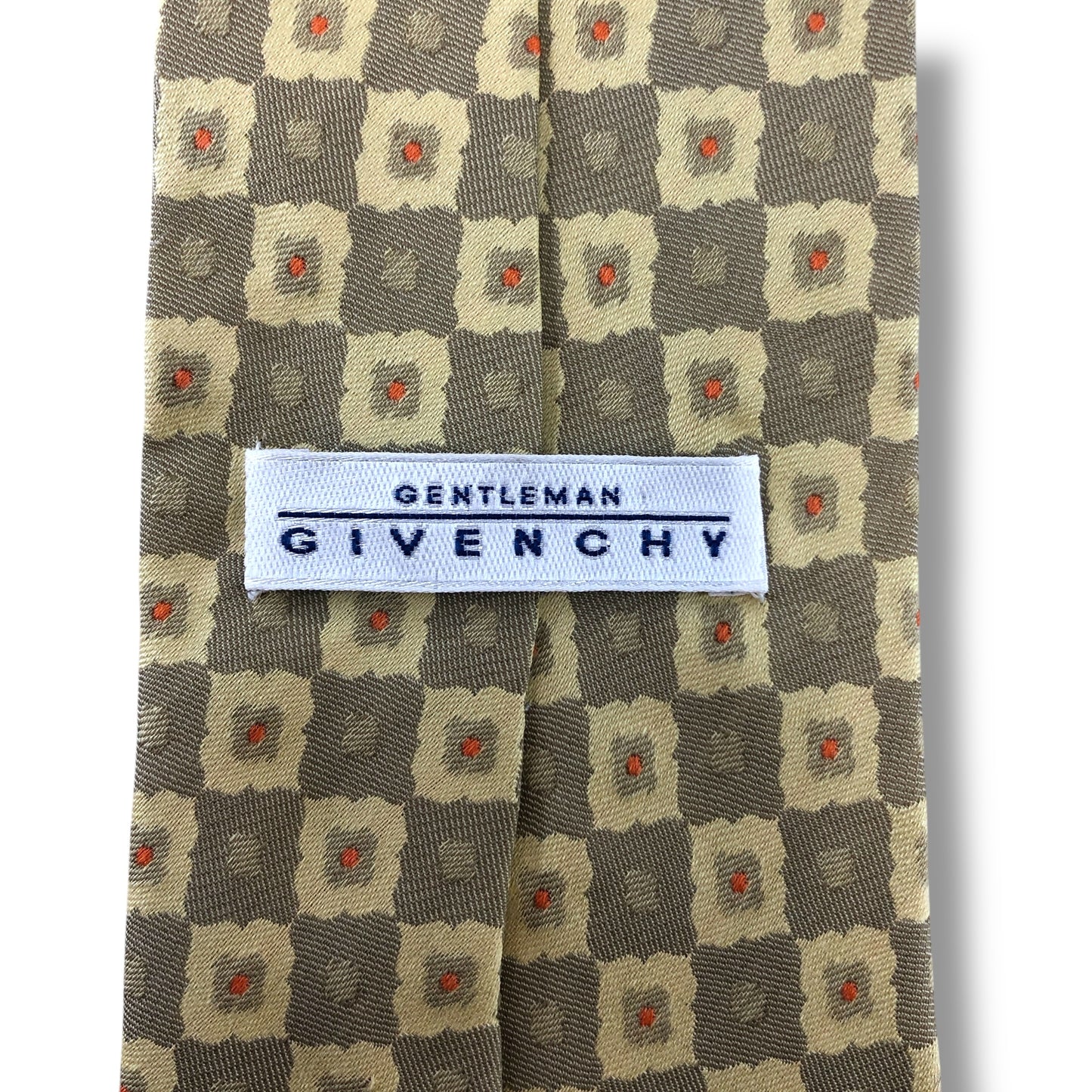 【7164】良品！ジバンシー　ネクタイ　ゴールド系　花柄