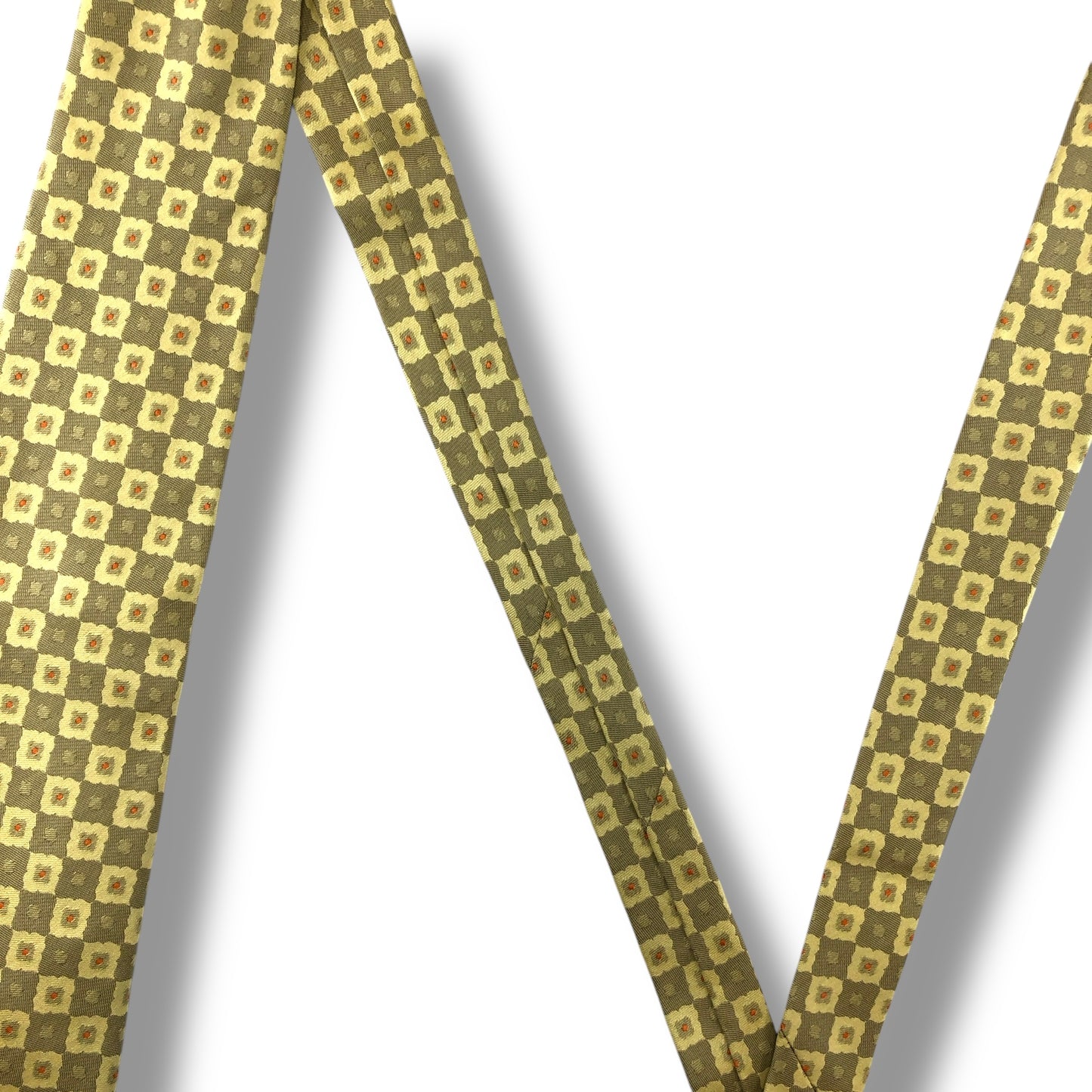 【7164】良品！ジバンシー　ネクタイ　ゴールド系　花柄