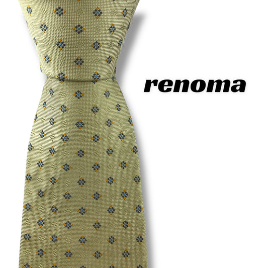 【7165】美品！レノマ　ネクタイ　ゴールド系