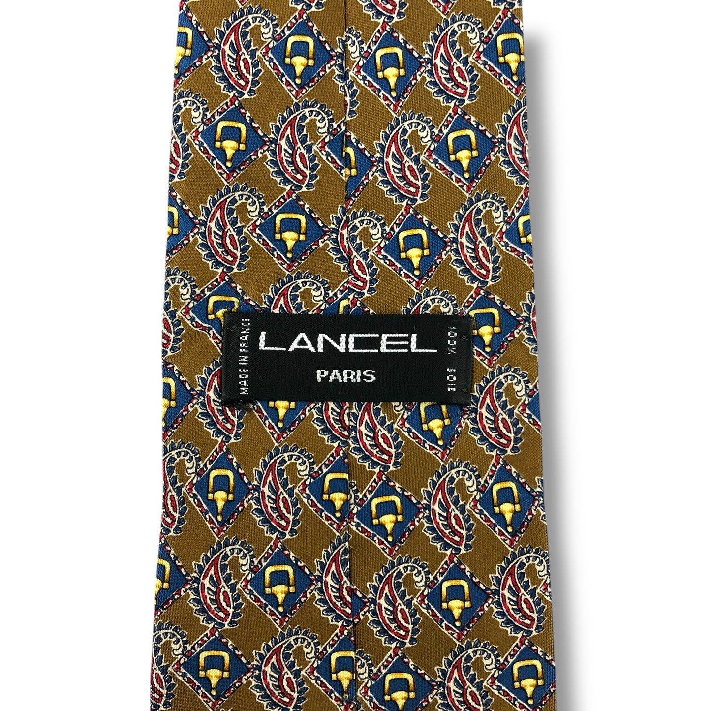 【7167】美品！ランセル　ネクタイ　ブラウン系