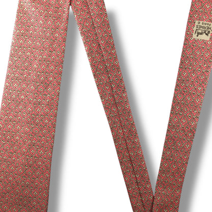 【7173】美品！エルメス　ネクタイ　ピンク系