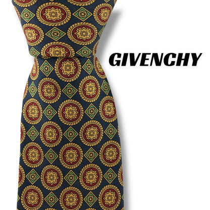 【7175】良品！ジバンシー　ネクタイ　ブルー系