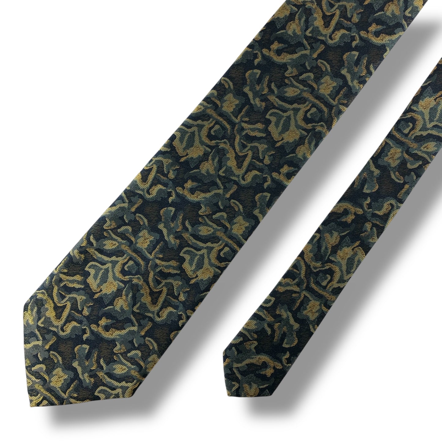 【7177】美品！イヴサンローラン　ネクタイ　グリーン系