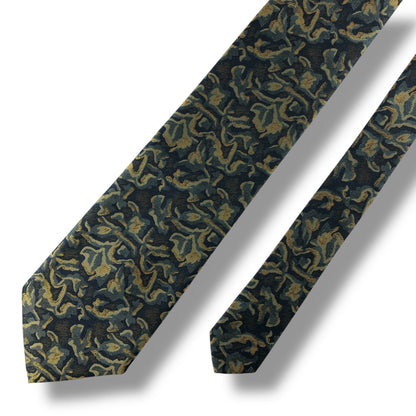 【7177】美品！イヴサンローラン　ネクタイ　グリーン系