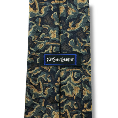 【7177】美品！イヴサンローラン　ネクタイ　グリーン系