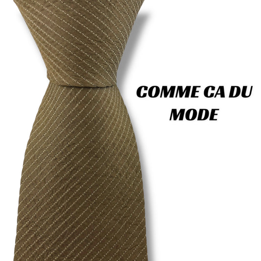 【7194】美品！コムサデモード　ネクタイ　ブラウン系