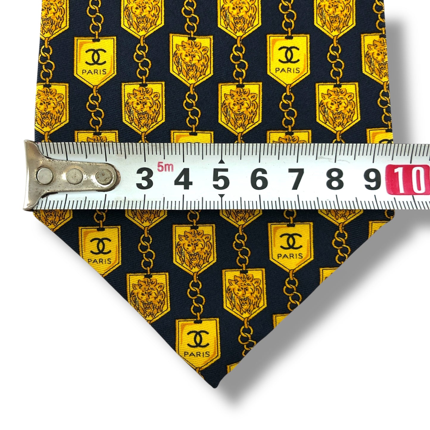 【7232】美品！シャネル　ネクタイ　ネイビー系