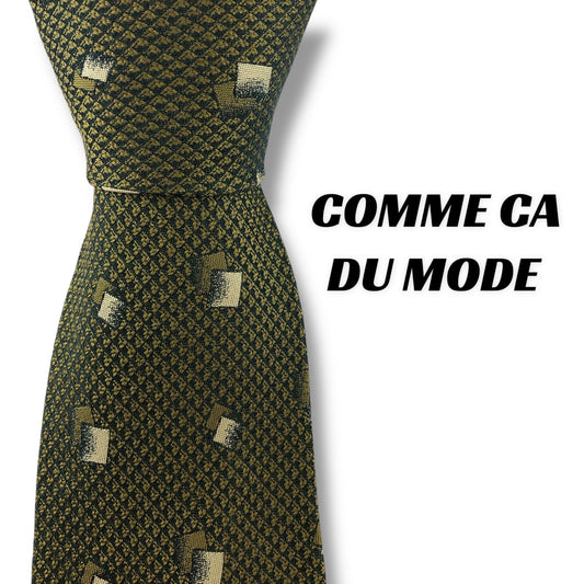 【7234】美品！コムサデモード　ネクタイ　ブラウン系