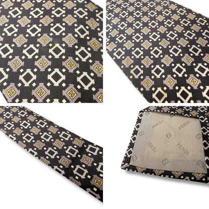 【7856】良品！フェンディ　ネクタイ　ブラック系