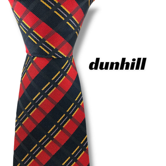 【7259】良品！ダンヒル　ネクタイ　レッド系