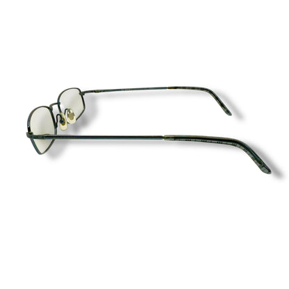 【164】美品ー良品！バーバリー　メガネ　水色系　フレームのみ