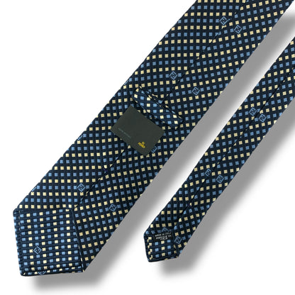 【7282】美品！フェンディ　ネクタイ　ブルー系　ズッカ柄