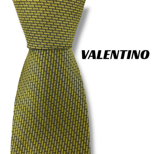 【7283】良品！ヴァレンティノ　ネクタイ　ゴールド系