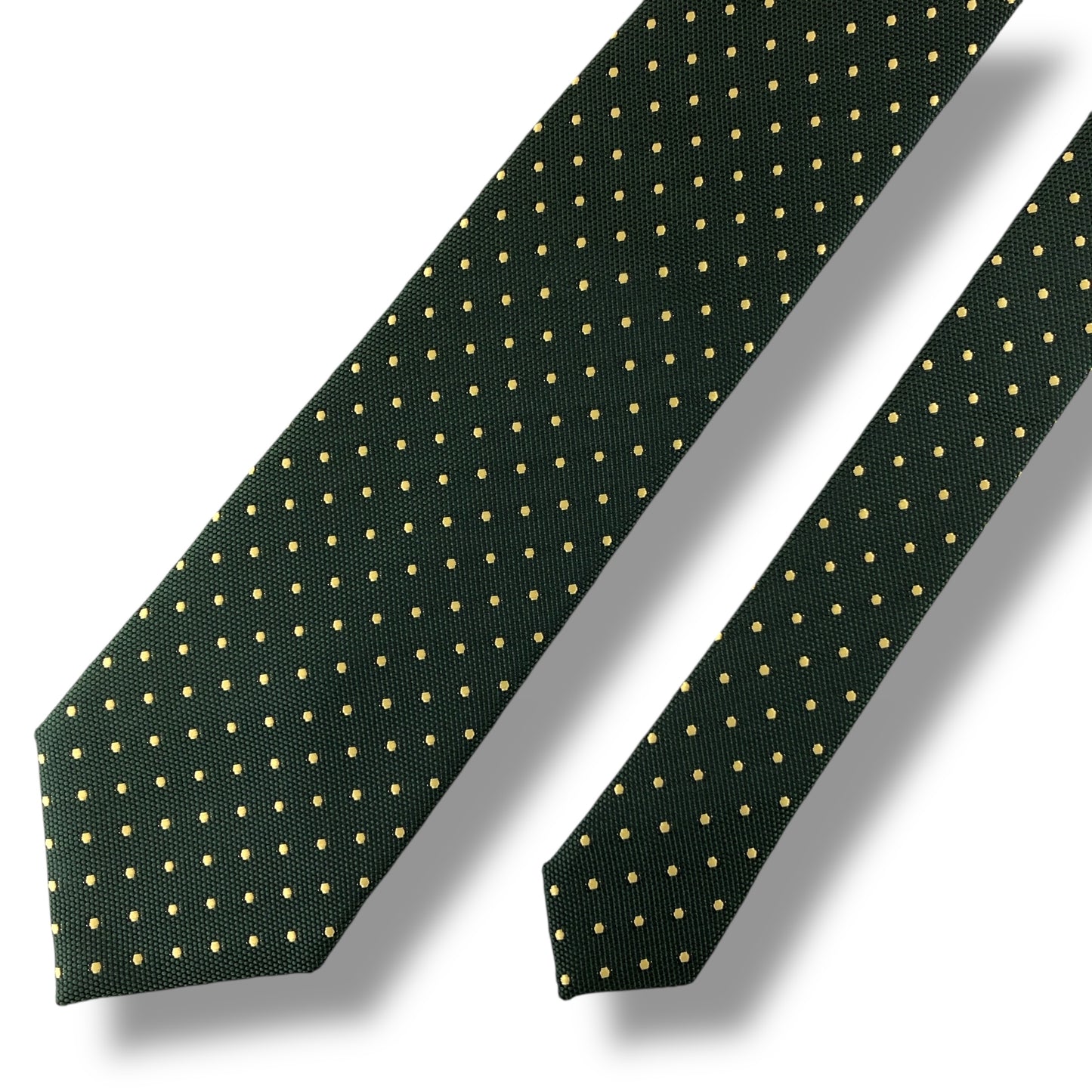 【7295】美品！バーバリーブラックレーベル　ネクタイ　グリーン系　ドット柄