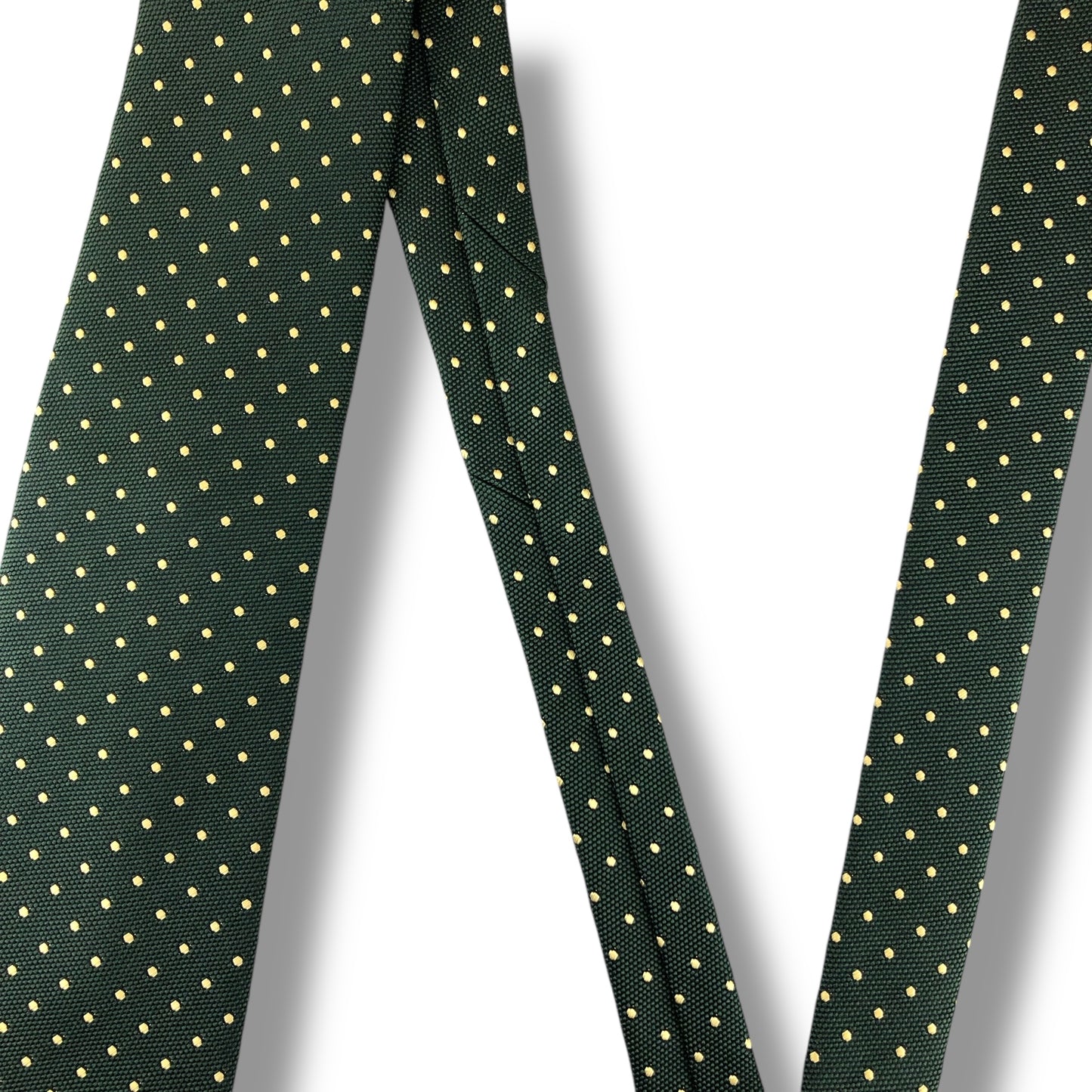 【7295】美品！バーバリーブラックレーベル　ネクタイ　グリーン系　ドット柄