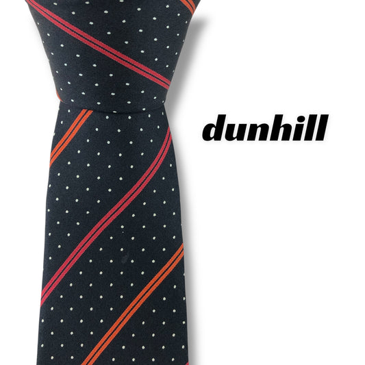 【7347】良品！ダンヒル　ネクタイ　ブラック系