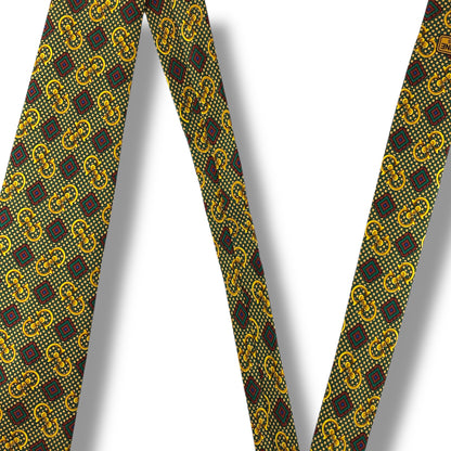 【7356】美品！セリーヌ　ネクタイ　グリーン系