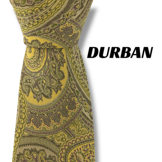 【7357】美品！ダーバン　ネクタイ　イエロー系