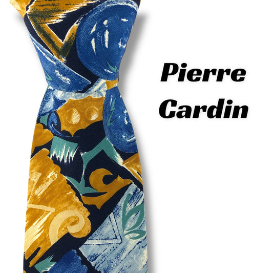 [7378] Beautiful item! Pierre Cardin tie, blue 