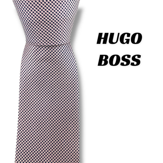 [7382] Beautiful item! Hugo Boss necktie in pink 