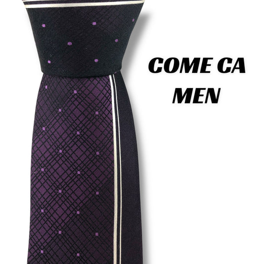 [7383] Beautiful item! Comme Ca Ism necktie, purple 