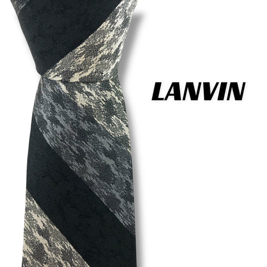 【7393】美品！ランバン　ネクタイ　ブラック系