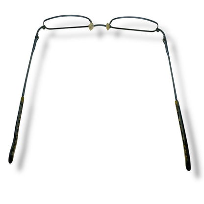 【164】美品ー良品！バーバリー　メガネ　水色系　フレームのみ