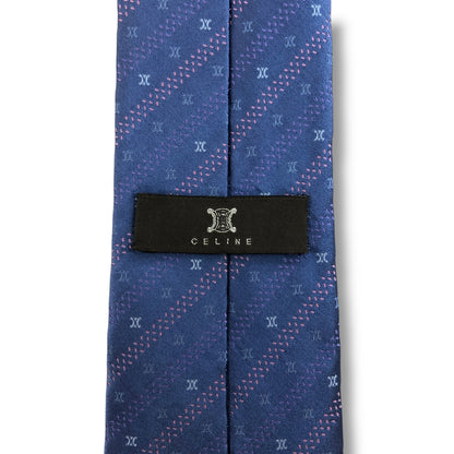 Maintenance [7418] Good condition! Celine tie, blue 
