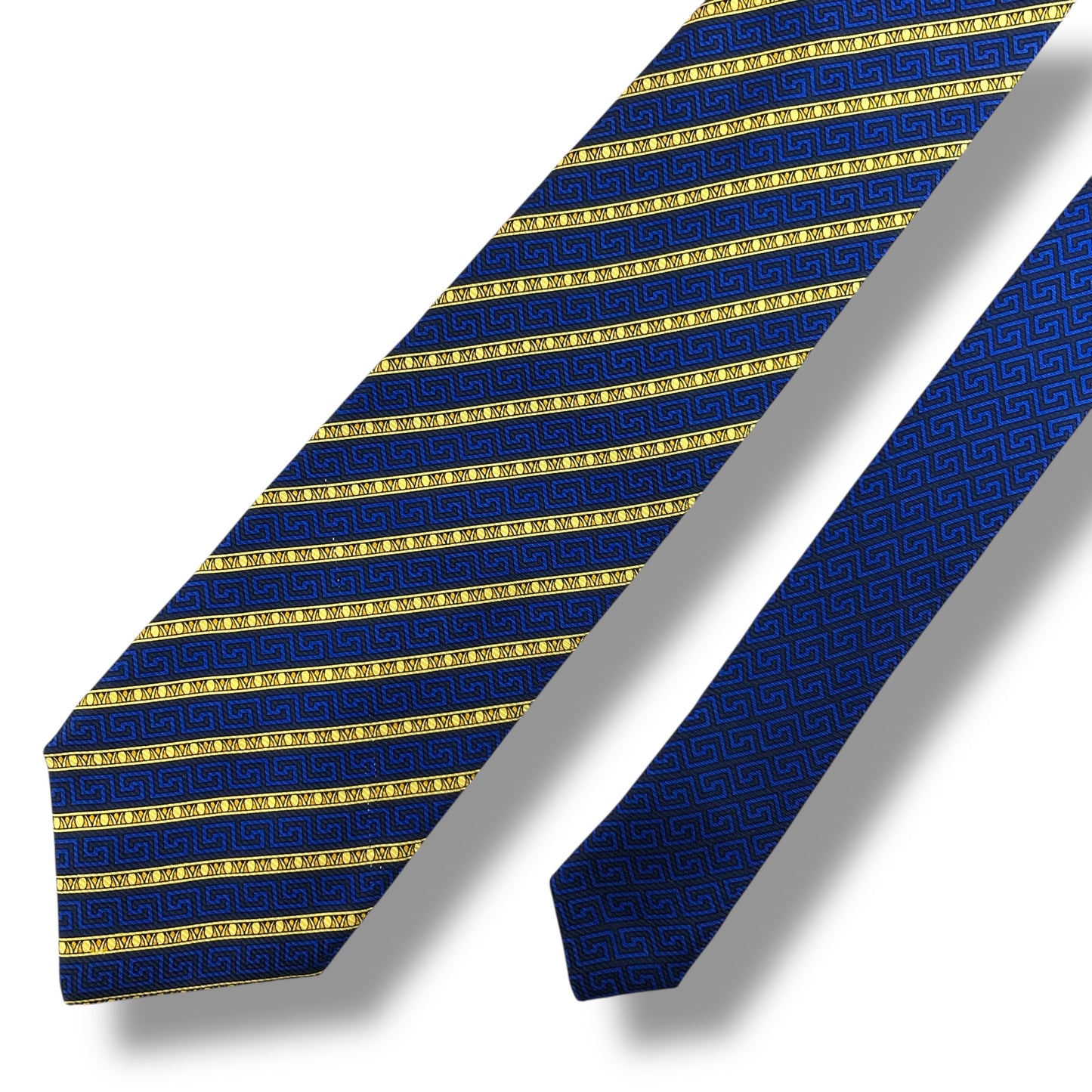 【7439】良品！ジャンニヴェルサーチ　ネクタイ　ブルー系