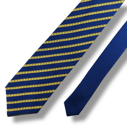 【7439】良品！ジャンニヴェルサーチ　ネクタイ　ブルー系