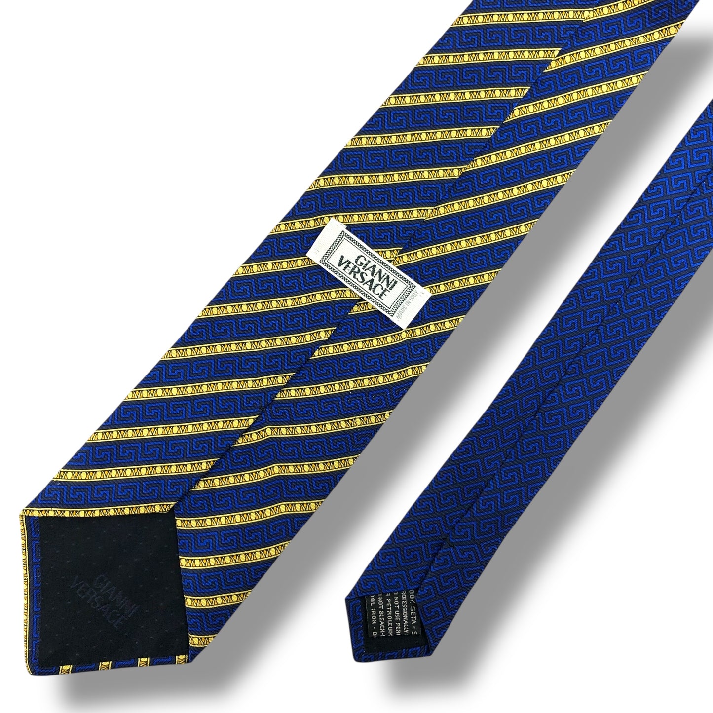 【7439】良品！ジャンニヴェルサーチ　ネクタイ　ブルー系