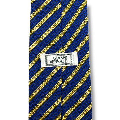 【7439】良品！ジャンニヴェルサーチ　ネクタイ　ブルー系