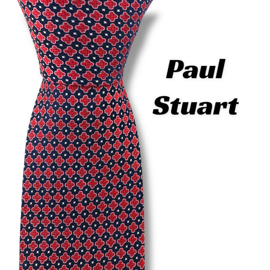 [7462] Beautiful item! Paul Stuart necktie in red 