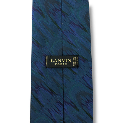 [7463] Beautiful item! Lanvin tie, blue 