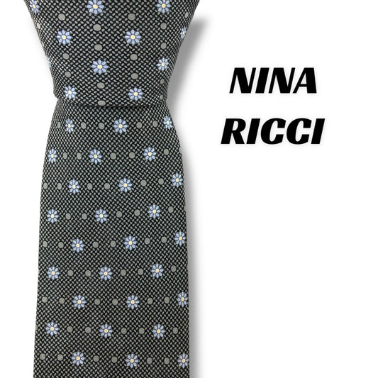 [7465] Beautiful item! Nina Ricci tie, grey 