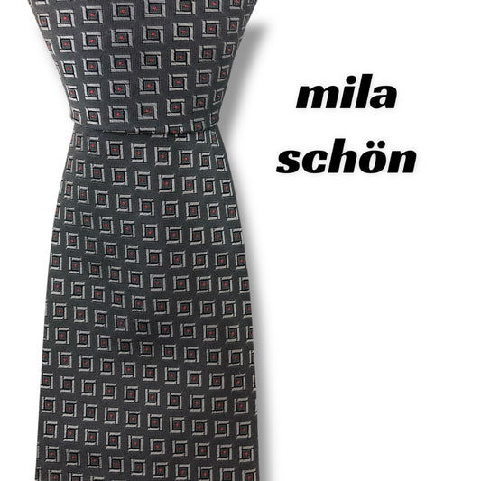 [7469] Beautiful item! Mila Schon tie, grey 