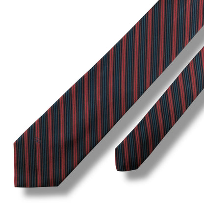 【7479】未使用保管品　ヴァレンティノ　ネクタイ　レッド　ネイビー系