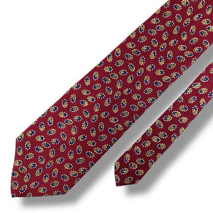 【7481】良品！クリスチャンディオール　ネクタイ　レッド系