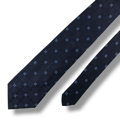 【7484】良品！ジバンシー　ネクタイ　ネイビー系　４G柄