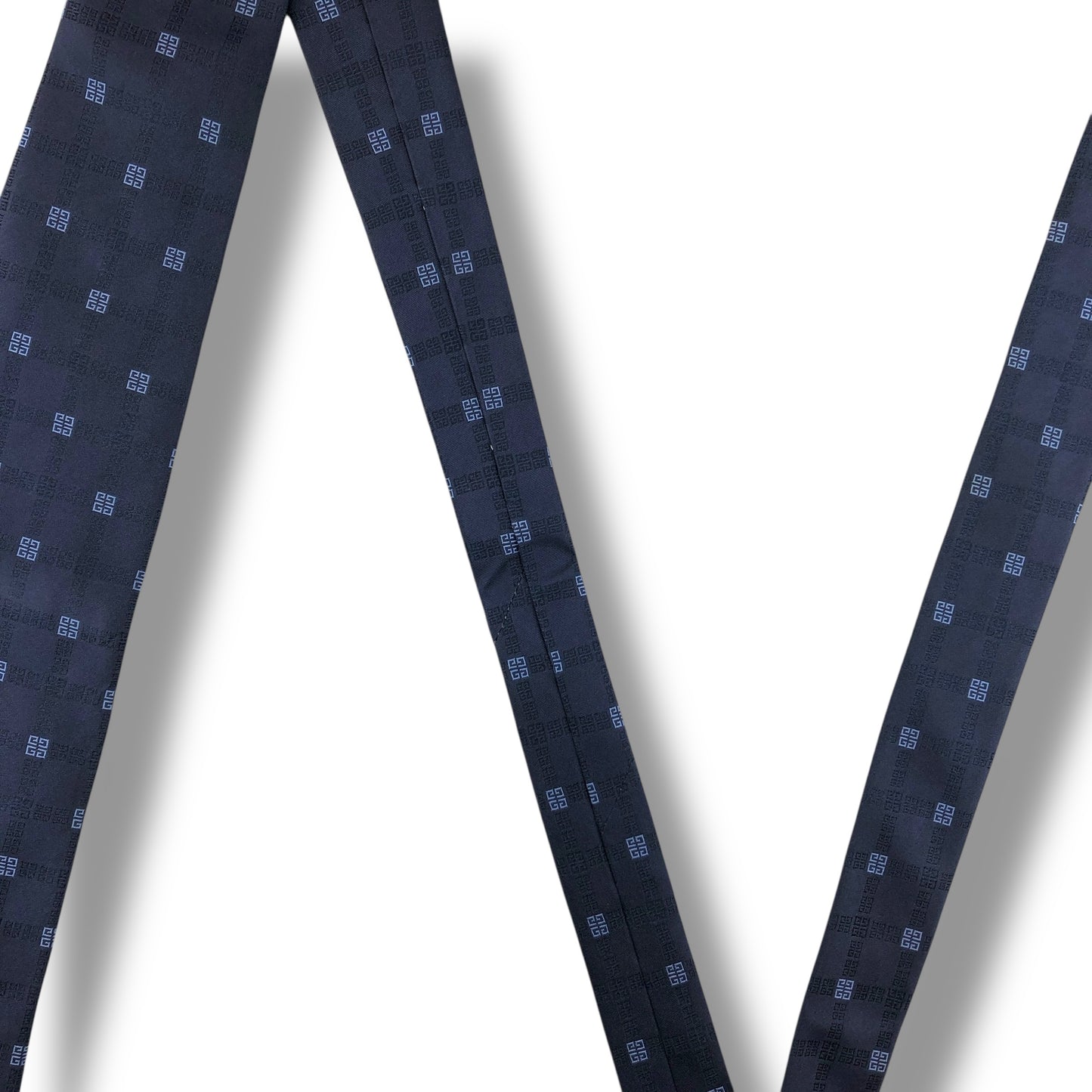 【7484】良品！ジバンシー　ネクタイ　ネイビー系　４G柄