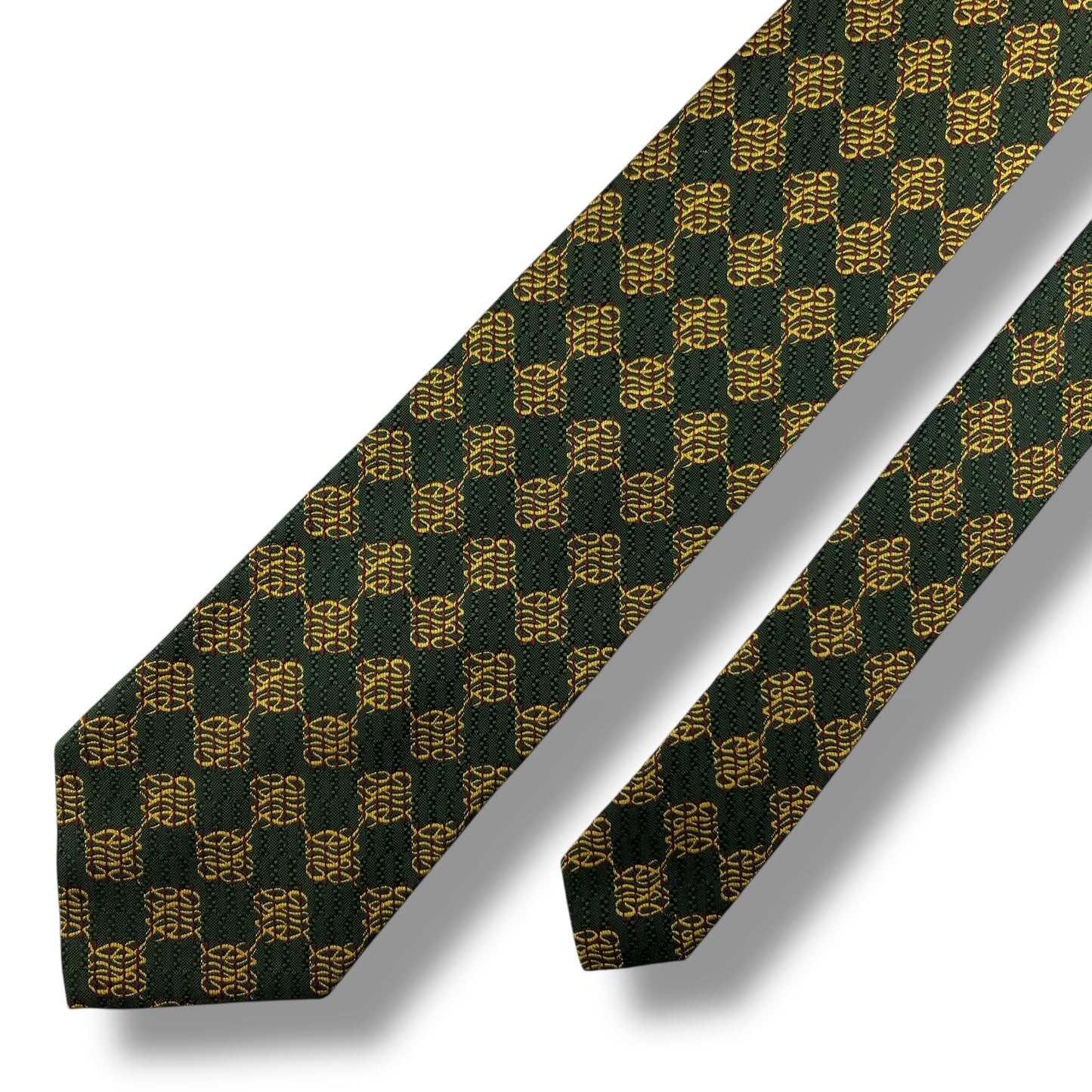 【7486】良品！ポールスチュアート　ネクタイ　グリーン系