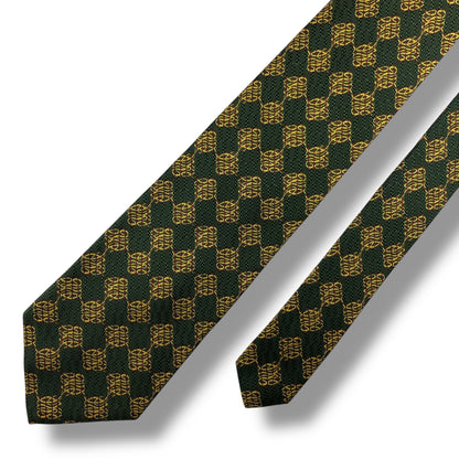 【7486】良品！ポールスチュアート　ネクタイ　グリーン系