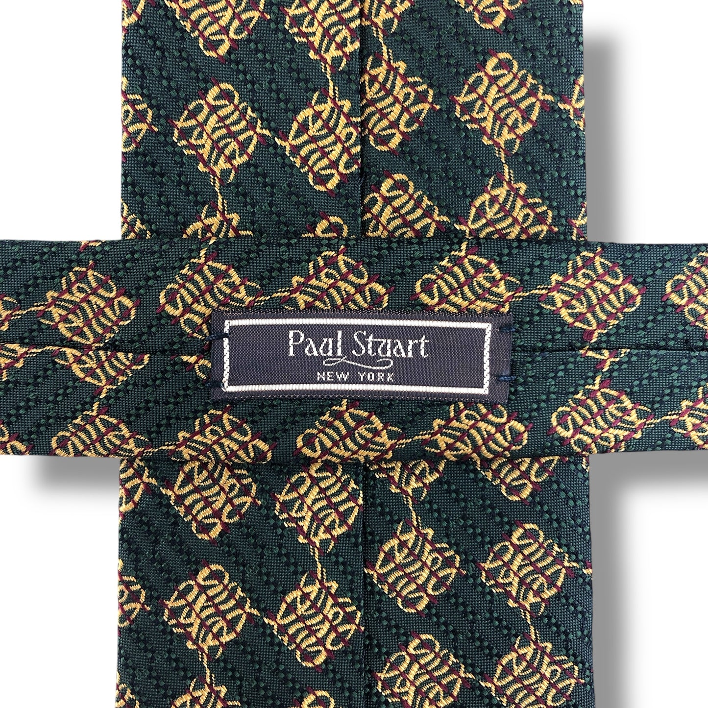 【7486】良品！ポールスチュアート　ネクタイ　グリーン系