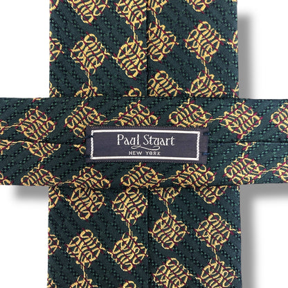 【7486】良品！ポールスチュアート　ネクタイ　グリーン系