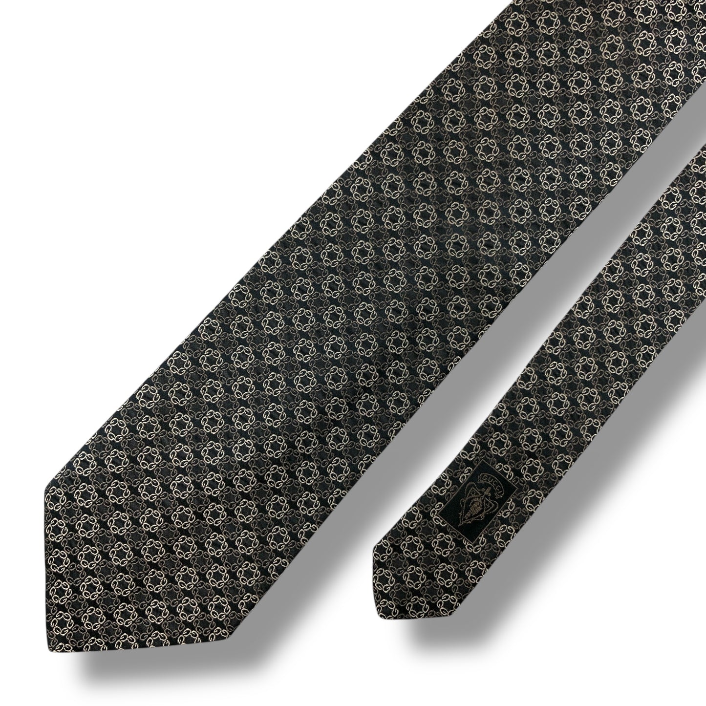 【7487】美品！グッチ　ネクタイ　ブラウン系　G柄