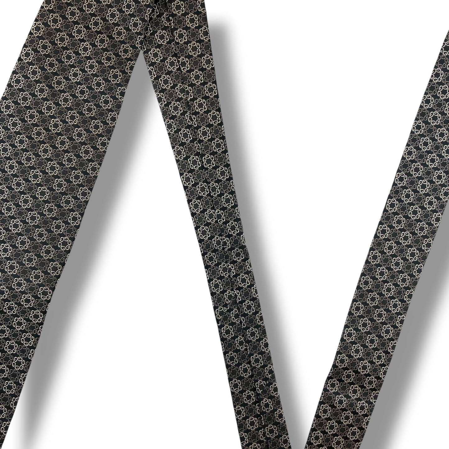 【7487】美品！グッチ　ネクタイ　ブラウン系　G柄