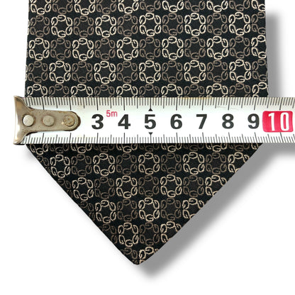 【7487】美品！グッチ　ネクタイ　ブラウン系　G柄