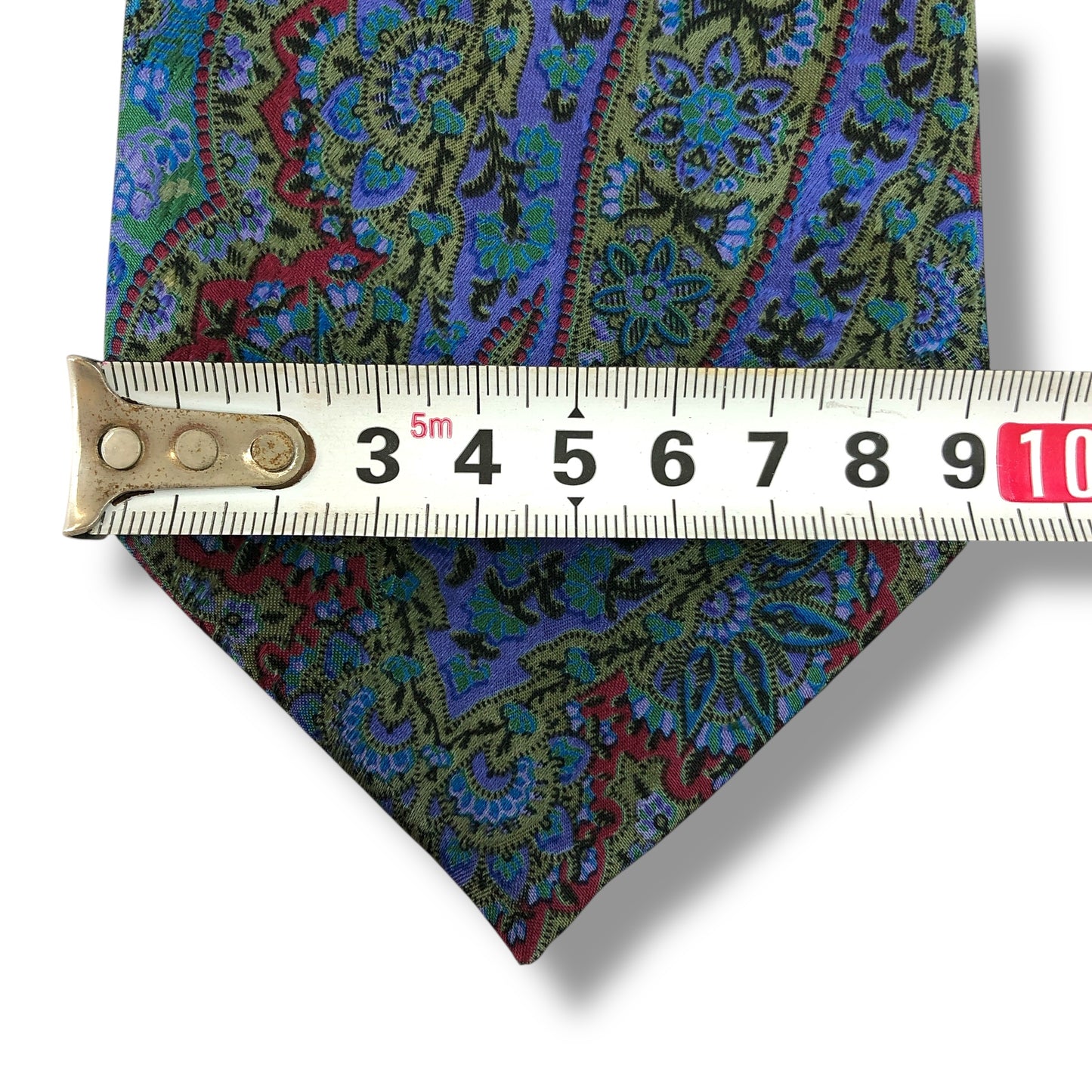 【7489】美品！ランバン　ネクタイ　ブルー系×グリーン系