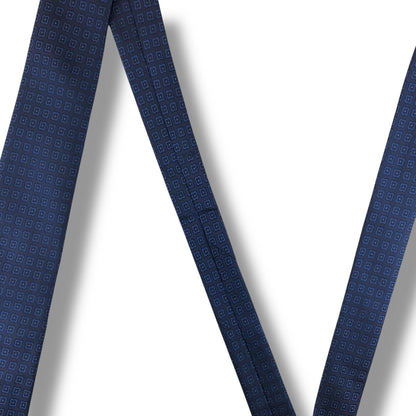 【7491】美品！バーバリー　ネクタイ　ネイビー系　ホースロゴ