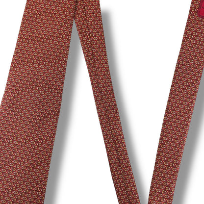 【7514】美品！クリスチャンディオール　ネクタイ　レッド系